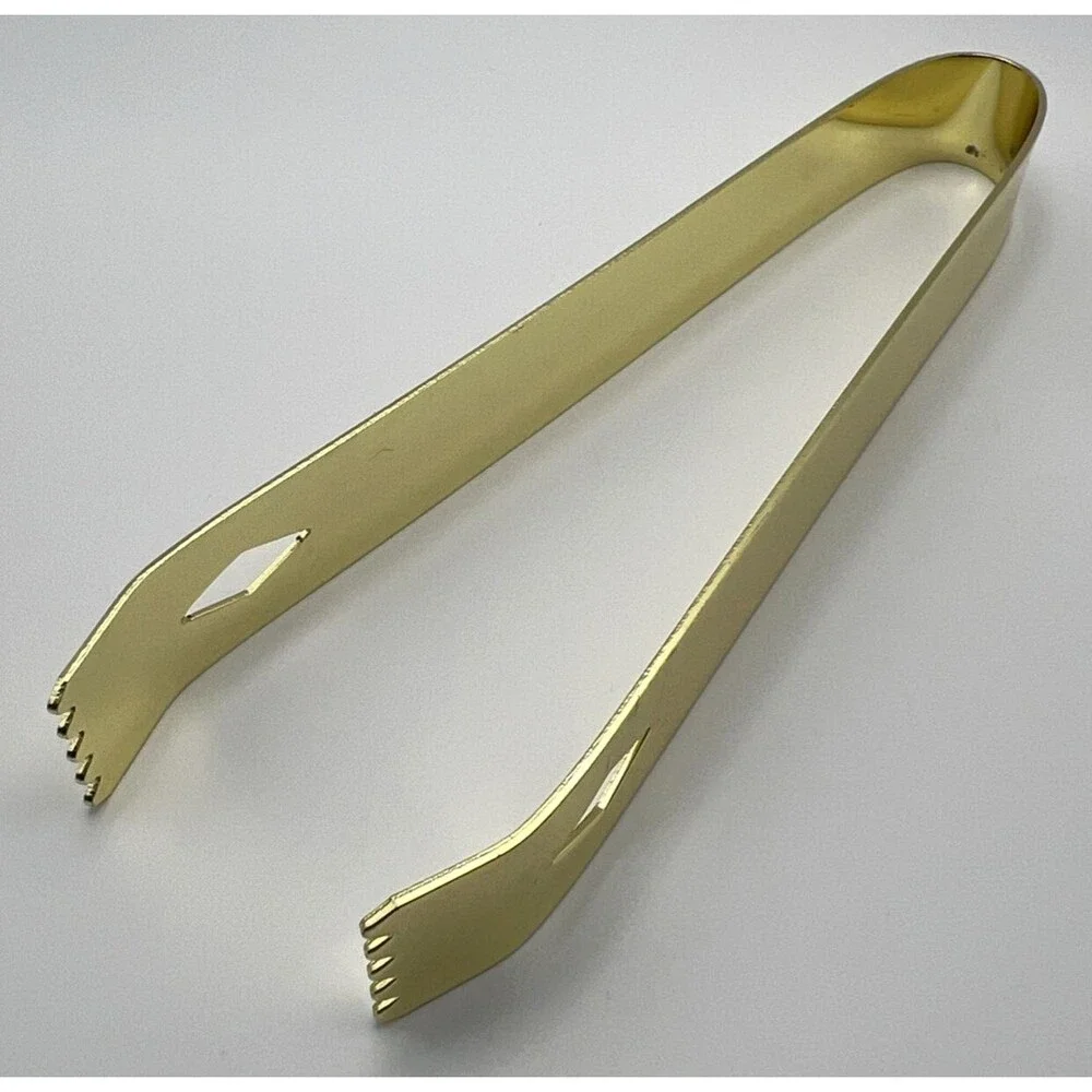 Cocktail Tong Thickened Rhombus Stainless Steel Food Ice Sugar Cube Tong